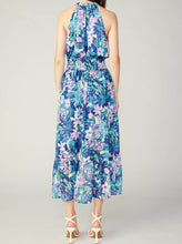 Load image into Gallery viewer, Haulter Neck Midi Dress [Pink/Blue-2490127]
