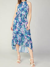 Load image into Gallery viewer, Haulter Neck Midi Dress [Pink/Blue-2490127]
